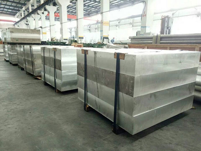 Solid aluminum block